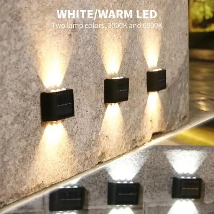 Applique Murale Solaire à 10LED pour l'Extérieur, Imperméable, Haut et Bas, Éclairage Shoous, Décora