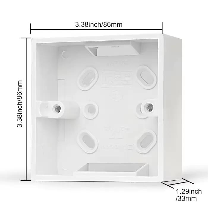 Boîte de montage externe, 1/2/5/10 pièces, 86mm x 86mm ou 86mm x 172mm, interrupteurs et prises Stan