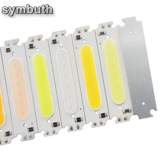 DC 12V 60x15mm COB barre LED 2W bande d'éclairage Diode rouge bleu rose vert jaune blanc couleur pou