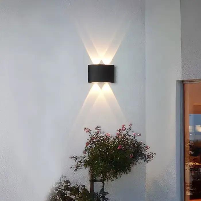 Mur LED Lumière Imperméable Extérieure Éclairage Intérieur IP65 AC86-265V 2w 4w pour Jardin Escalier