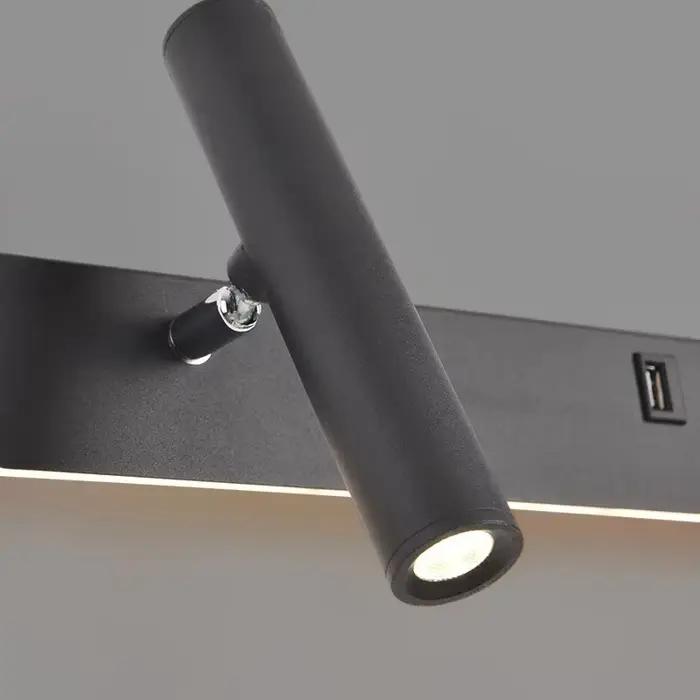Mur LED lumières avec interrupteur USB rotatif réglable lecture projecteur chambre chevet Foyer coul