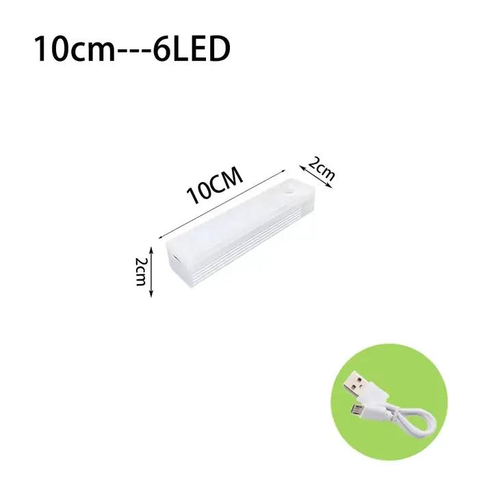Lumière LED sans fil à détecteur de mouvement pour intérieur, rechargeable par type C, pour armoire,