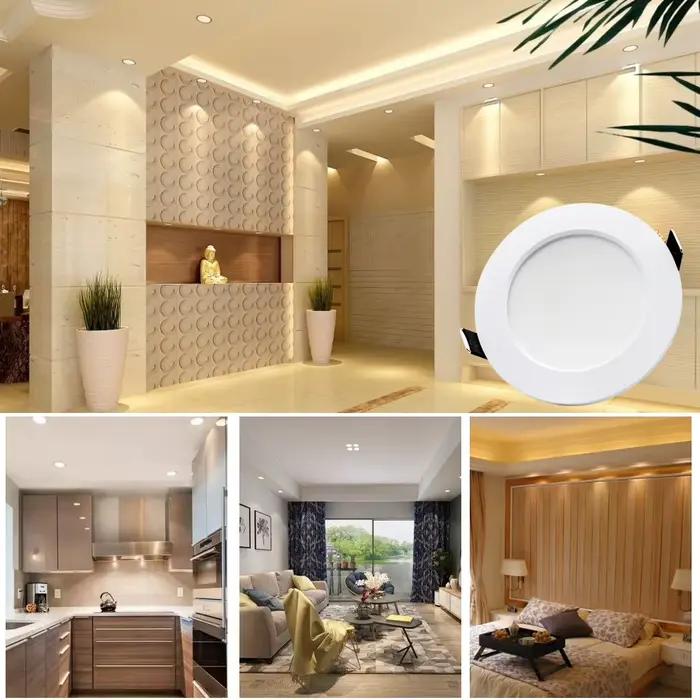 7W 9W 12W 15W 18W Spot LED Downlight AC 220V 240V étanche blanc chaud blanc froid cuisine ronde lamp