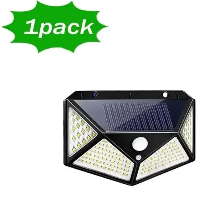 1/2/4/6 pièces 100 mur LED lumières lampe solaire extérieure PIR capteur de mouvement solaire alimen