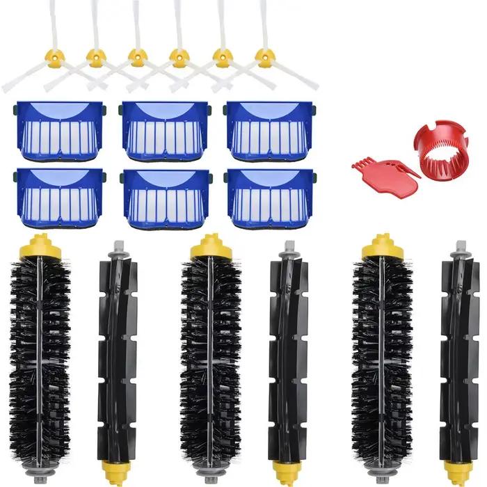 Kit de pièces de rechange pour iRobot Roomba série 600 610 620 625 630 650 660, brosse à poils de ba