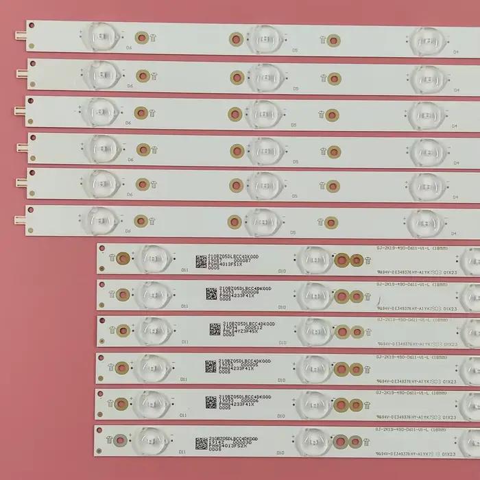 Bande de rétroéclairage LED pour 49PUF6701/T3 49PFS5301/12 49PUH4900/88 49PFS4131 EVTLBM490E0501-AJ-