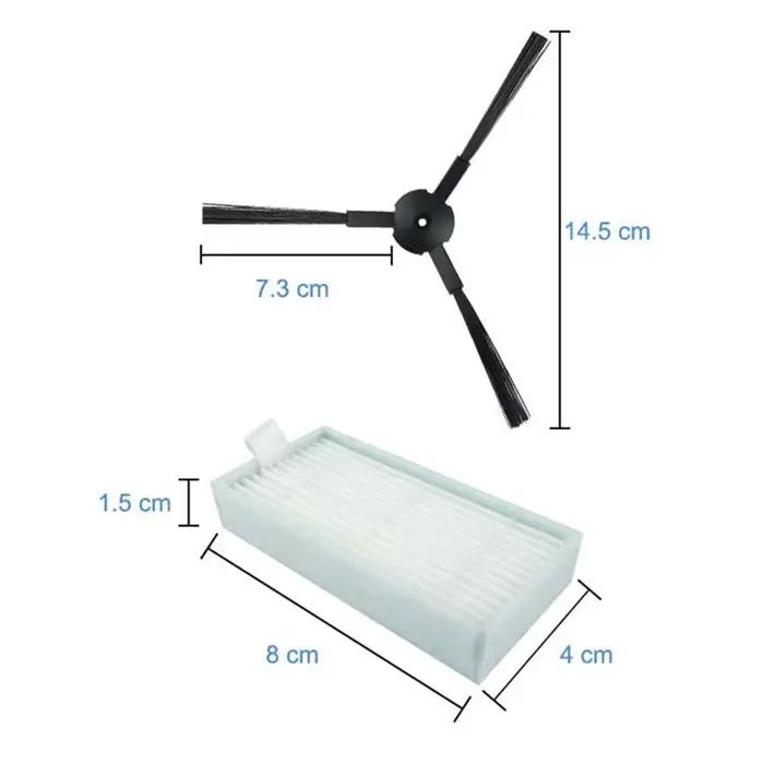 Kit d'accessoires pour aspirateur ILIFE ZACO V3 V3s V5 V5s V5s Pro, filtre brosse latérale, pré-filt