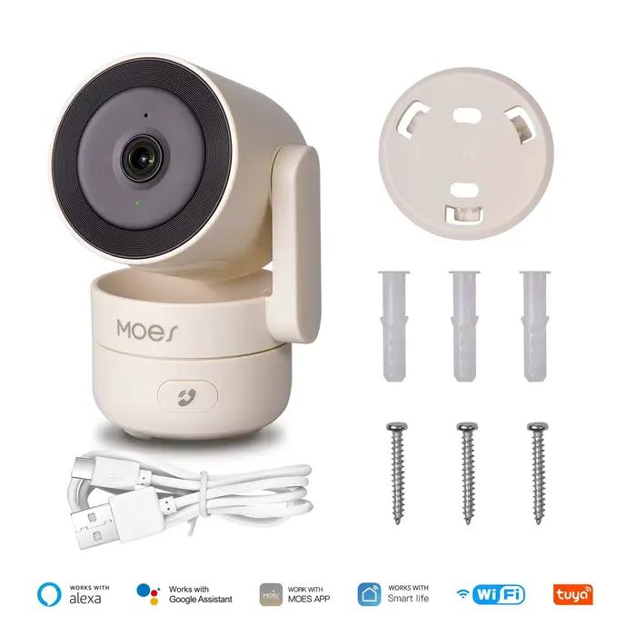 MOESTuya WiFi intérieur panoramique/inclinaison caméra de sécurité intelligente 4MP HD infrarouge Vi