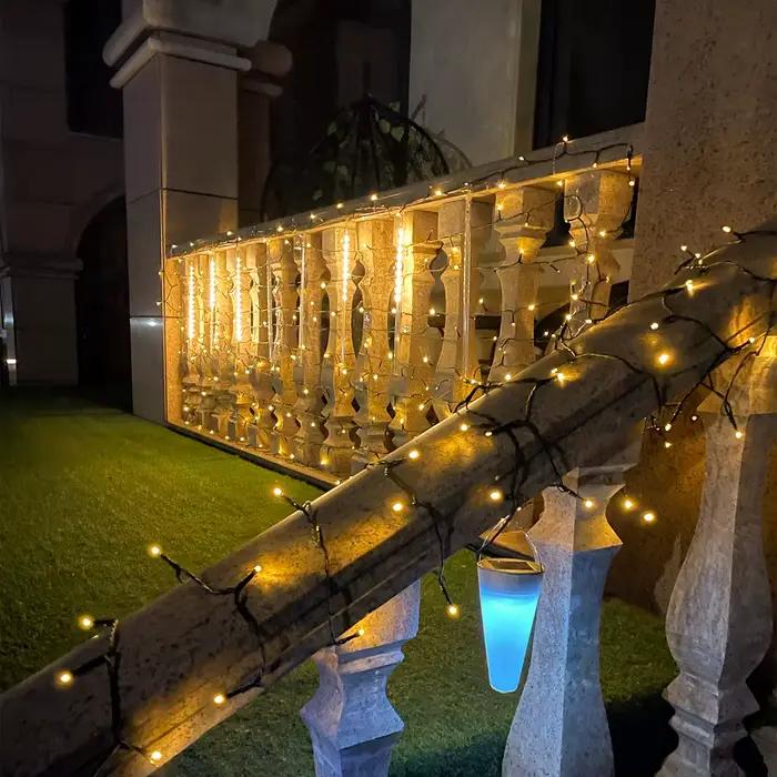 50M 100M lumières de noël guirlande décorative LED chaîne 110V 220V extérieur étanche fée lumières p
