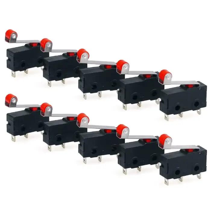 10 pièces Micro interrupteur de fin de course KW12-3 AC 250V 5A SPDT 1NO 1NC Micro interrupteur norm