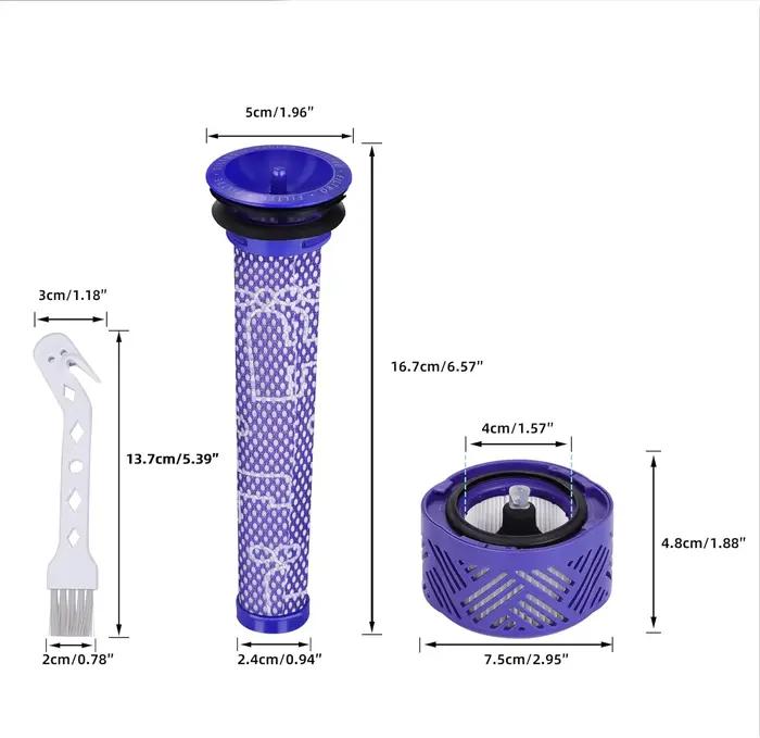 Filtre de remplacement pour aspirateur sans fil Dyson V6 Absolute Total Clean, filtres HEPA comparés