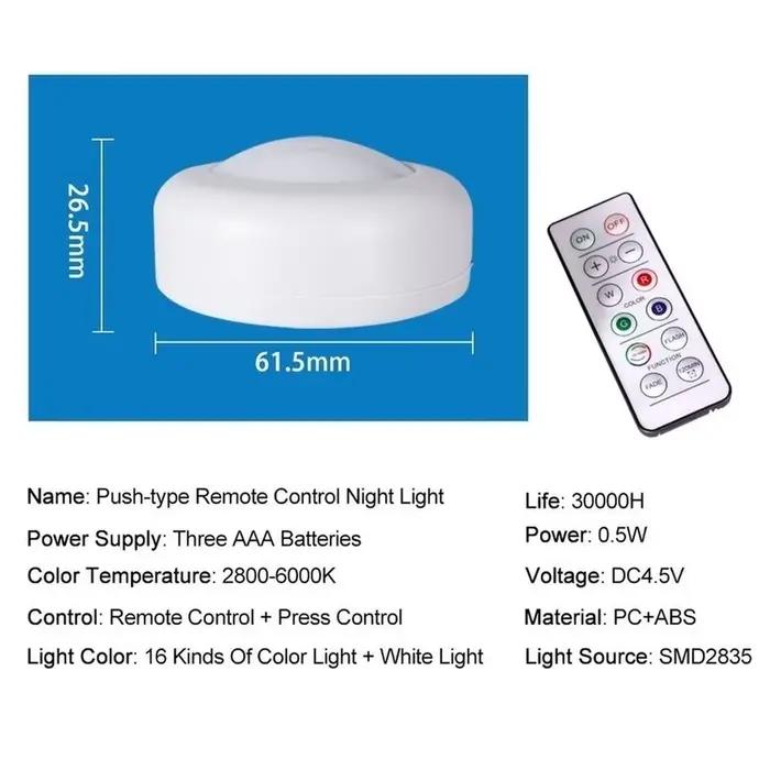 Lampe LED RGB avec télécommande, réglable, luminaire décoratif d'intérieur, idéal pour un placard, u