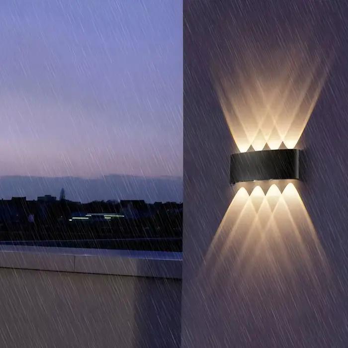 Mur LED lampe 4/6/8/10 lampes murales extérieures haut et bas vers l'éclairage pour la décoration de