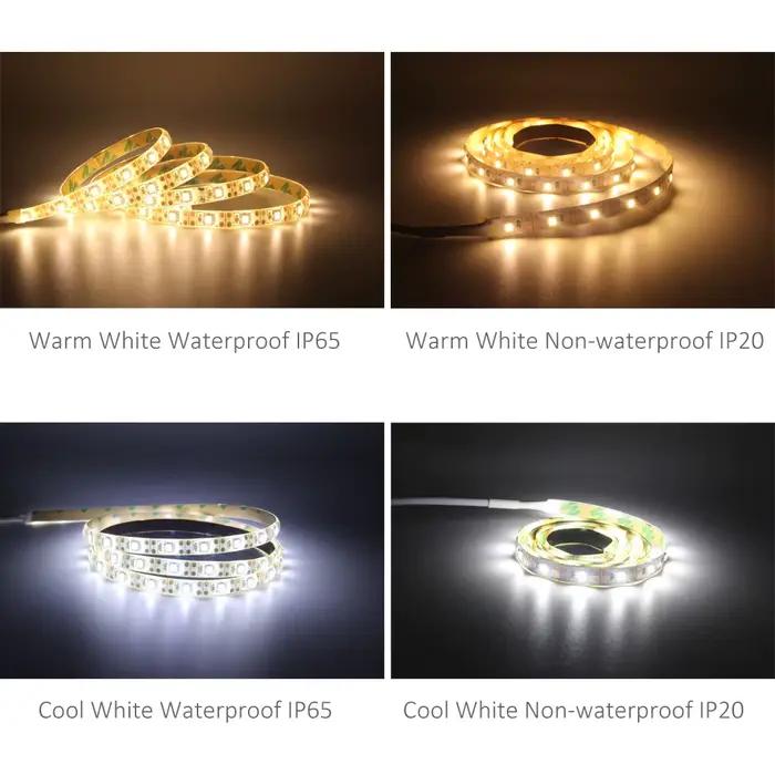 Capteur de mouvement de bande LED à batterie 2M 3M 4M 5M bande LED PIR 5V SMD 2835 éclairage de ruba
