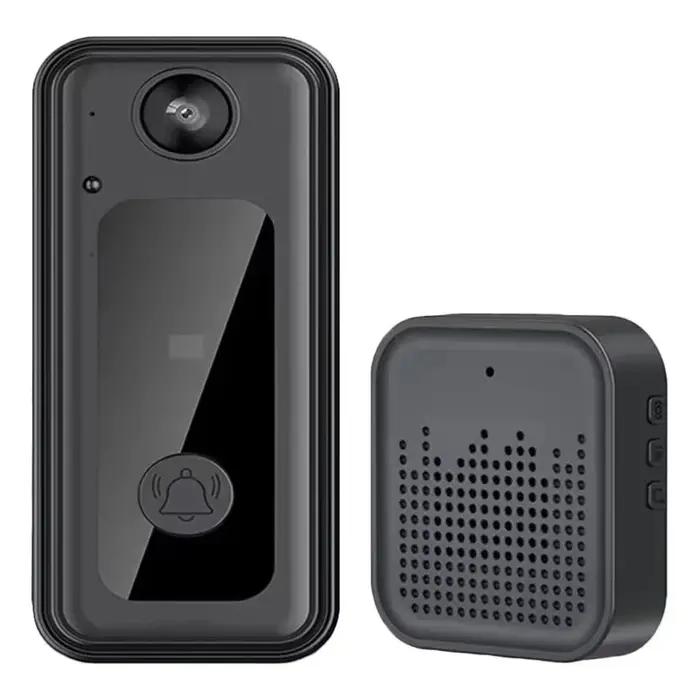 Sonnette Tuya avec caméra sans fil, ensemble de sonnette, maison intelligente, WiFi, HD, caméra de t