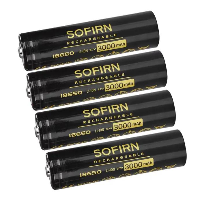 Sofirn 21700 ou 18350 ou 18650 batterie pré-chargée 3.7 V Li-ion piles rechargeables pour lampe de p