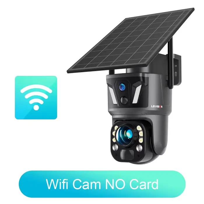 Caméra de surveillance extérieure LS VISION 99X Zoom 4G Sim, sécurité Wifi CCTV, vision 4K, distance