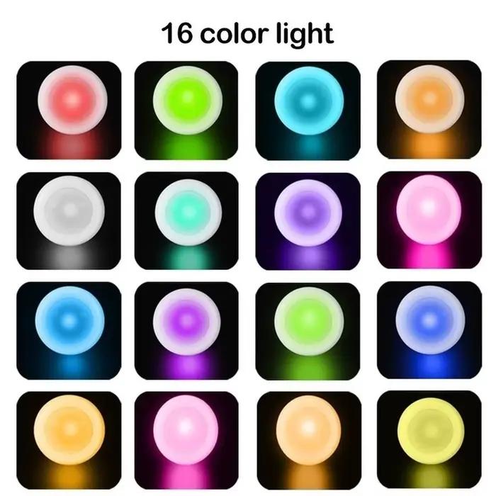 Lampe LED RGB avec télécommande, réglable, luminaire décoratif d'intérieur, idéal pour un placard, u