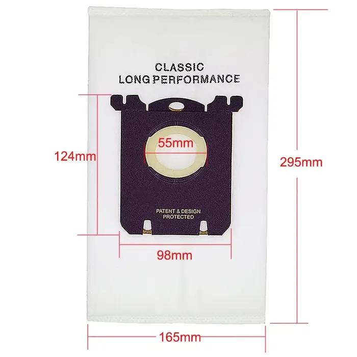 10 pièces/lot sac à poussière pour Electrolux E201B pour Philips FC8021 poussière s-bag GR201 AEG sa