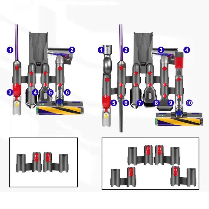 Support de rangement pour aspirateur Dyson V15/V12/V11/V10/V8/V7, support d'extension mince, cadre d