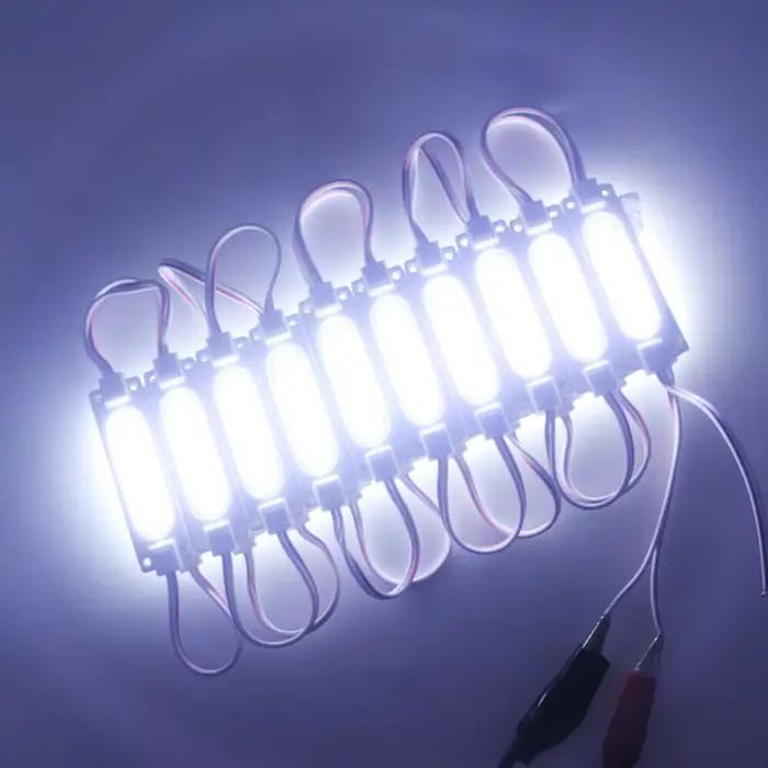 10 pcs/lot injection avec lentille COB module LED rétro-éclairage LED étanche pour signe canal lettr