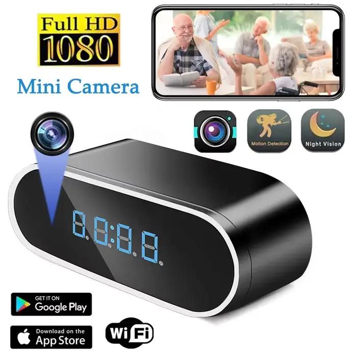 Full HD 1080P réveil Mini caméra sans fil Wifi contrôle DVR caméscope Surveillance à domicile monite