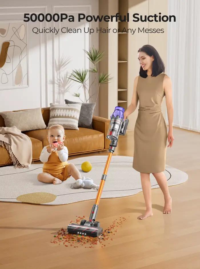 Aspirateur sans fil Laresar V7, 500W, puissance d'aspiration 50KPA, déterminer les appareils ménager