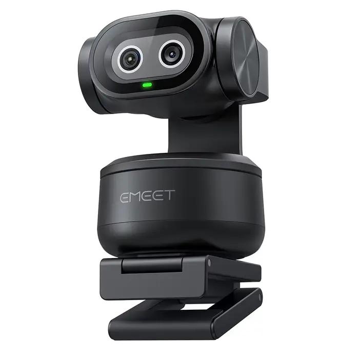 Webcam EMEET PIXY 2K, caméra PTZ à suivi IA avec contrôle gestuel et capteur Sony, webcam autofocus