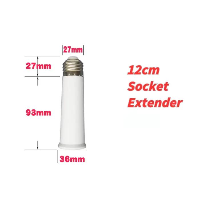 Prolongateur de douille d'ampoule, support de lampe à base rotative, convertisseur d'extension, 12 c