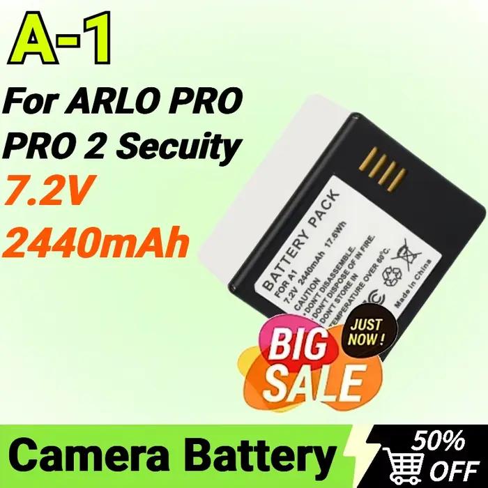 Batterie 7.2V 2440mAh A-1 pour caméra de sécurité ARLO PRO /PRO 2, VMA4400 VMS4230P, NETGEAR