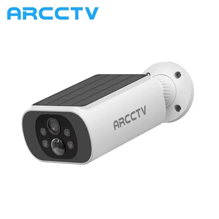 ARCCTV 2K caméra solaire sans fil Surveillance extérieure batterie intégrée caméra Wifi détection hu