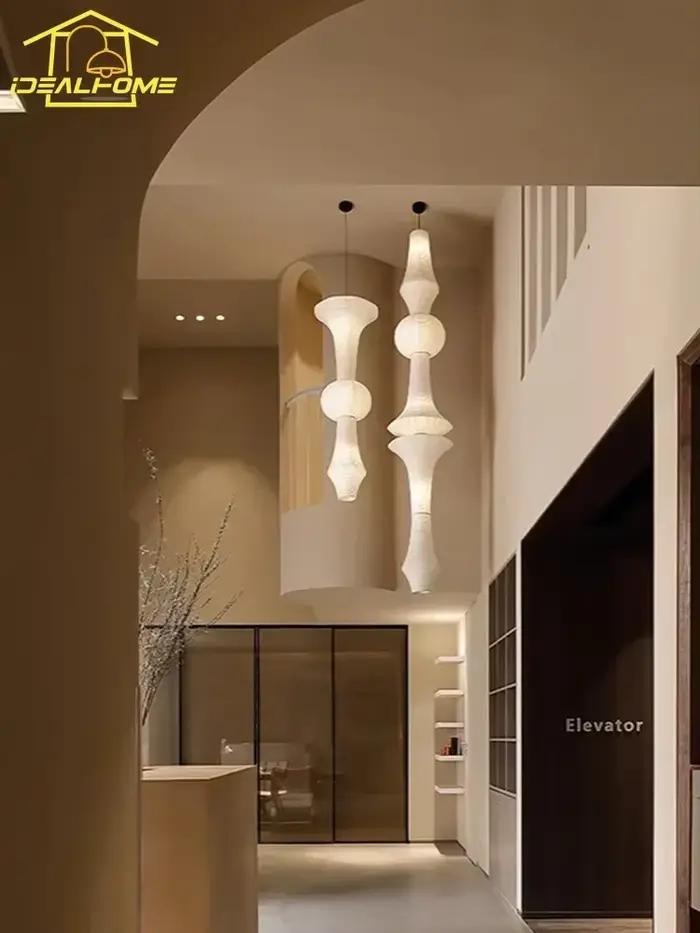 Design japonais Akari Noguchi Yong lampes suspendues LED E27 Wabi-sabi lampe suspendue moderne pour