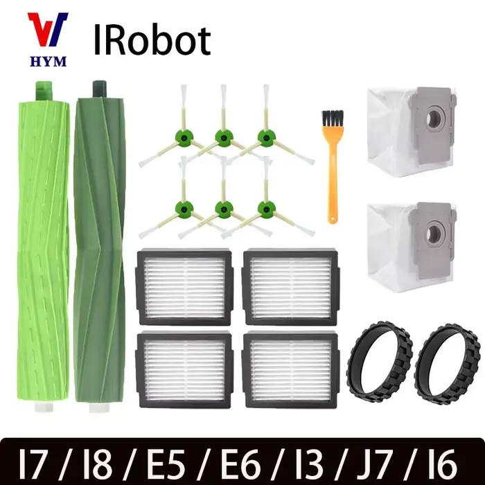Accessoires pour aspirateur Robot IRobot Roomba I7 I8 E5 E6 I3 J7 I6, brosse latérale principale, pi