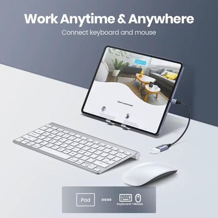 TOPK USB C à USB A Dapter OTG Câble Type C Mâle à USB 3.0 2.0 Femelle Câble pour MacBook Pro Samsung