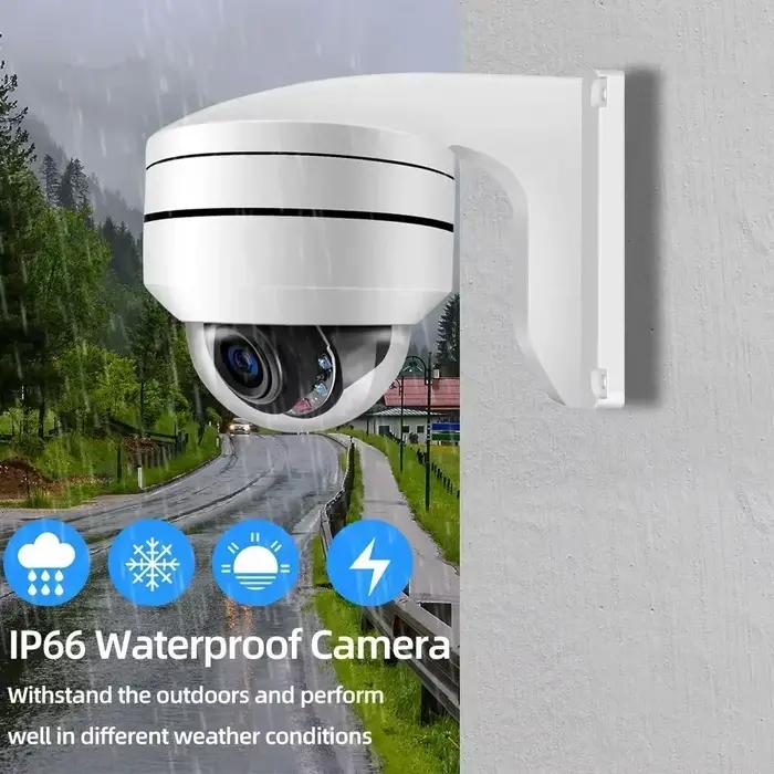 8MP 4K 12X Zoom POE caméra IP extérieure 5MP détection humaine métal PTZ vitesse dôme