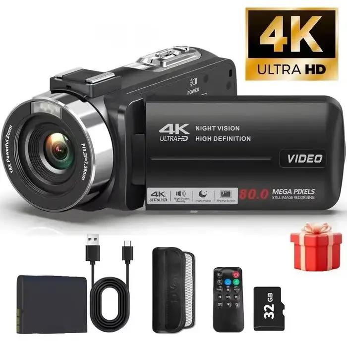 Caméra vidéo 4K, caméscope