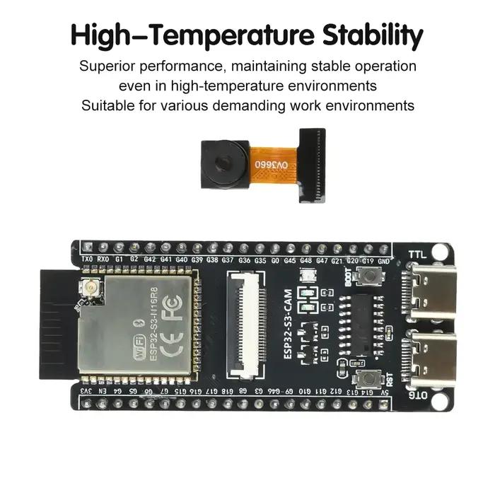 ESP ESP32-S3 CAM WiFi Bluetooth Module de carte de développement intégré
