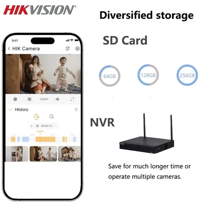 Caméra IP fixe Hikvision 4MP 8MP AcuSense WDR avec micro intégré