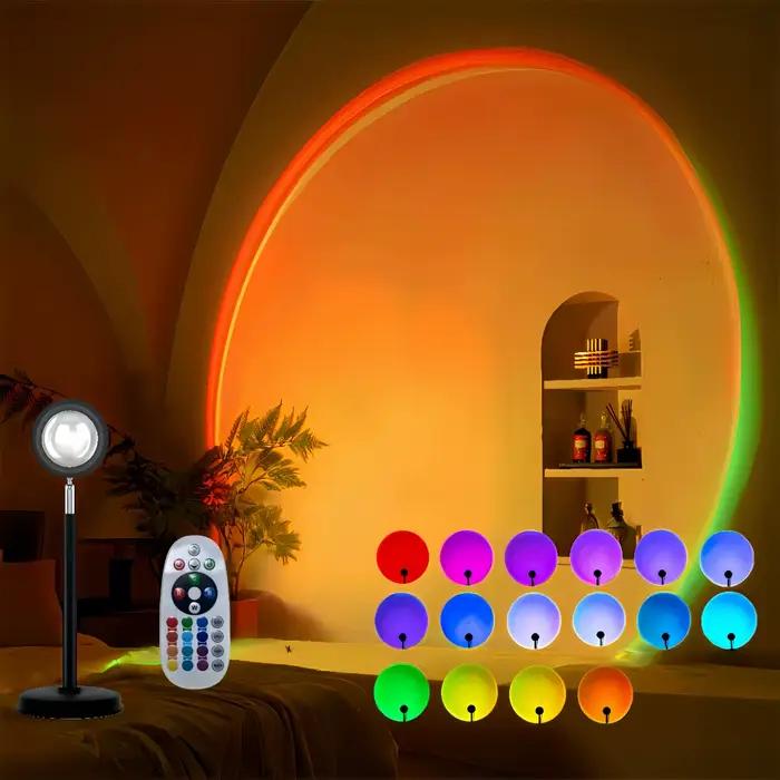 Lampe Coucher de Soleil avec Télécommande