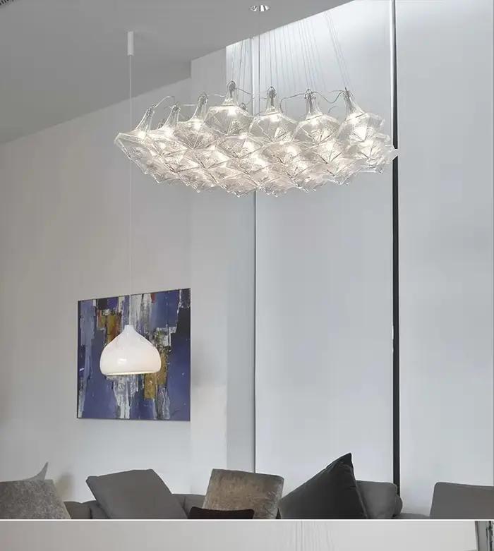 Lustre de plafond moderne italien en nid d'abeille