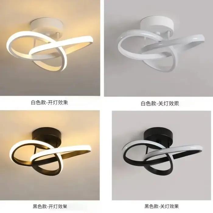 LED bande allée plafonniers moderne minimaliste salon lampes pour balcon entrée escalier décor à la maison formes multiples