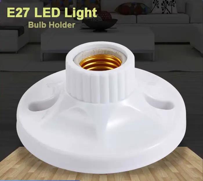 Base d'ampoule LED montée en surface avec vis