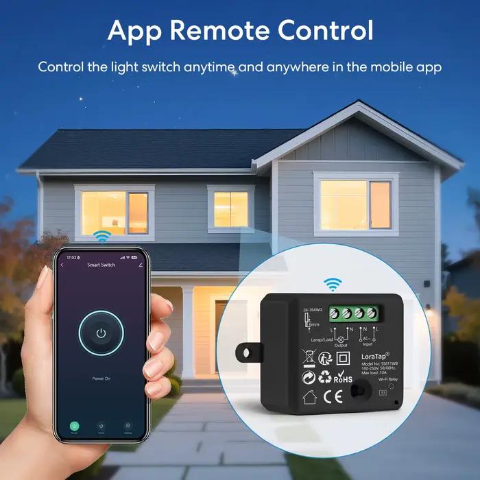 Module de prise sans fil LoraTap RF+WIFI 10A