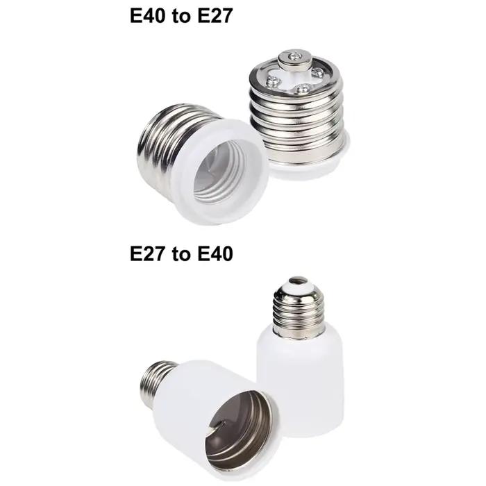 Convertisseur d'ampoule E27 mâle à E12 E14 E40 B22 MR16 G4 G9 GU10 femelle