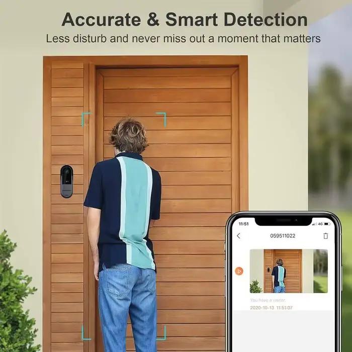 Tuya – sonnette d'extérieur intelligente WiFi sans fil