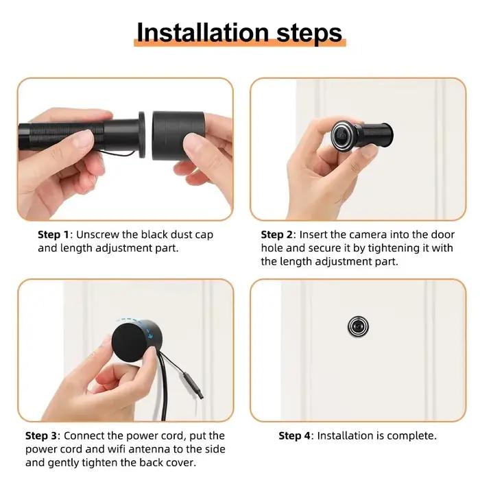 Caméra de sécurité PEGATAH 4 mégapixels avec détection de mouvement et audio bidirectionnel pour surveillance intérieure résistante aux agressions occasions spéciales à offrir