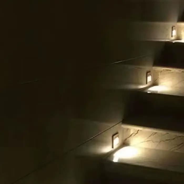 Encastré Led escalier lumière 180-220V applique murale éclairage étape