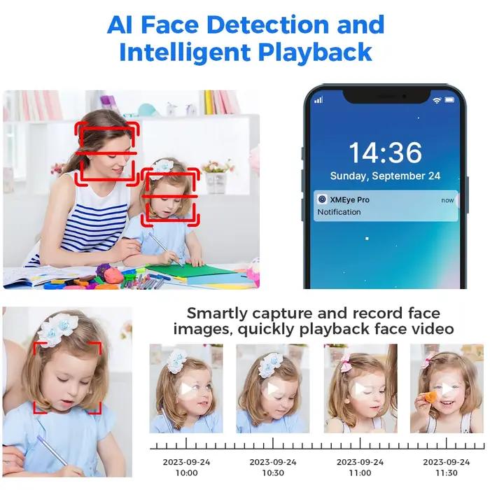 Hiseeu – caméra IP dôme POE 5MP