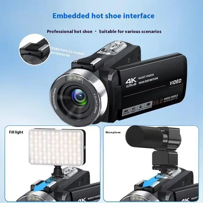 Caméra vidéo 4K, caméscope