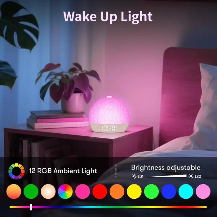 Réveil Lumineux avec Sons Apaisants